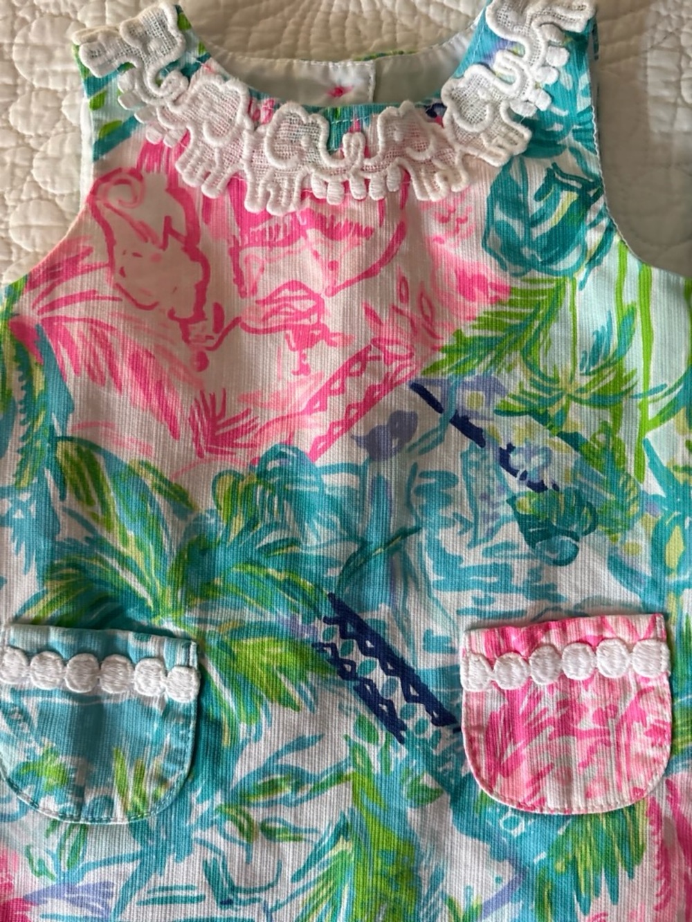 Lilly Pulitzer Hot Pink Label with Gold Script